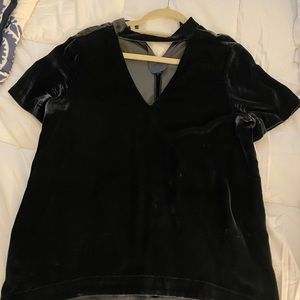 Madewell Green Velvet Top - Size S